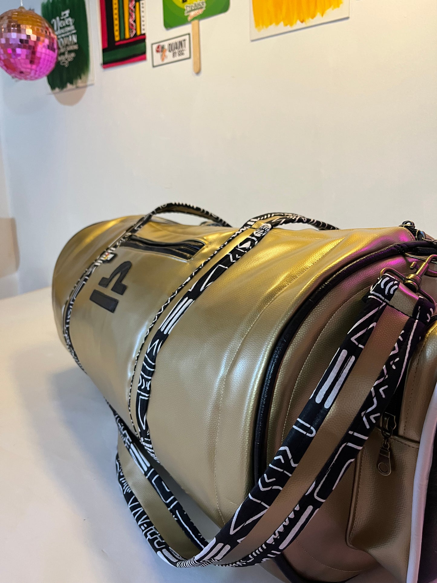 TIME CAPSULE DUFFLE BAG: Gold