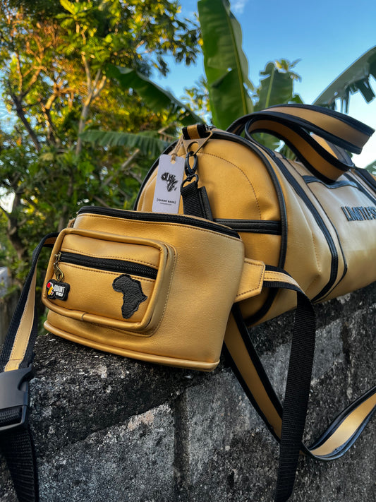 Trod Light Fanny Pack | GOLD + BLACK (Pre-order)