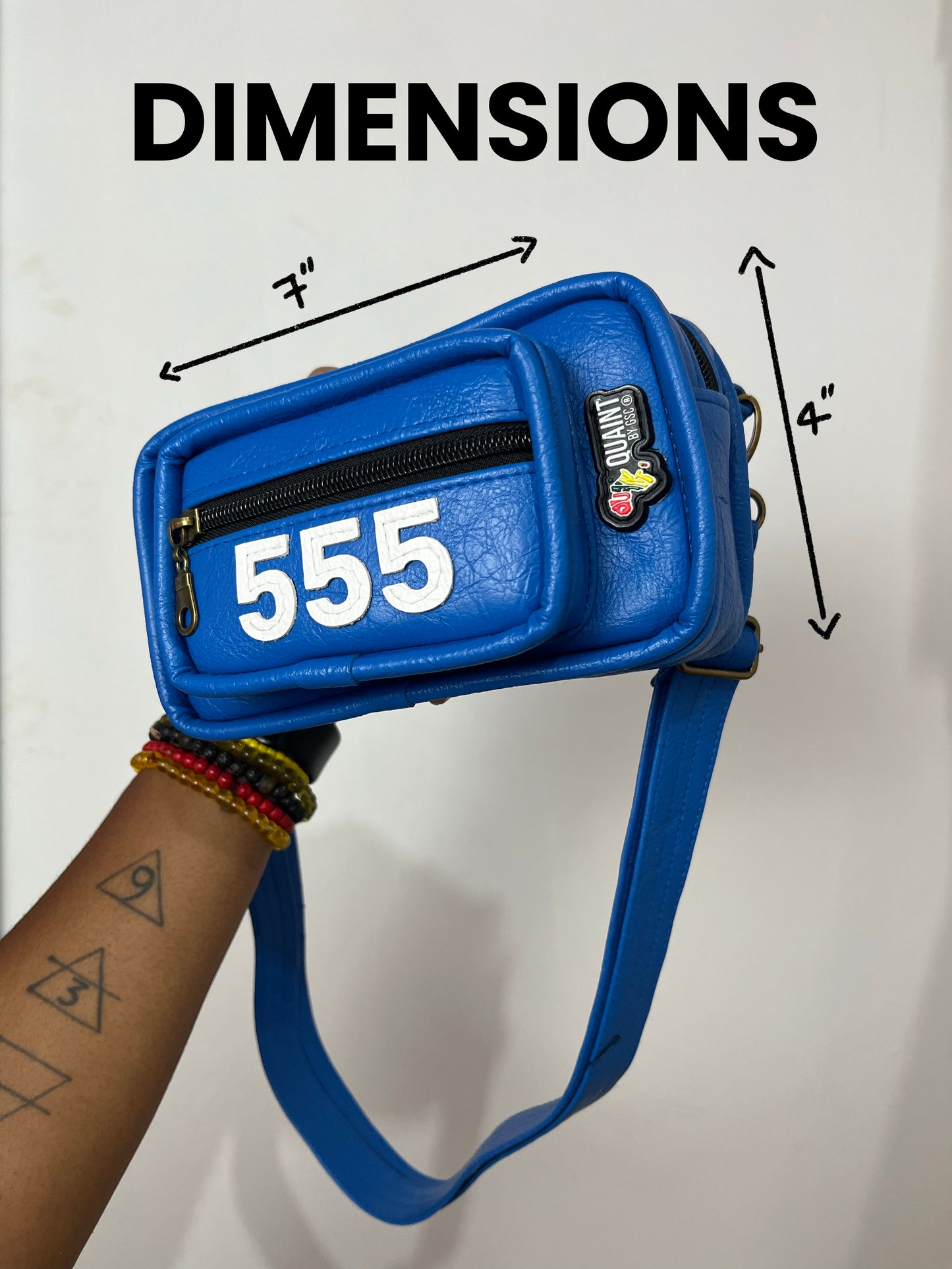 WARRIOR BELT BAG: Blue Numerology Edition