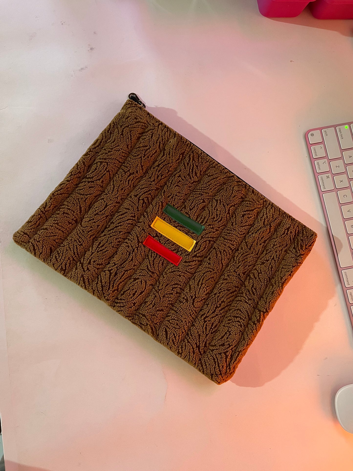 SANKOFA IPAD POUCH: Brown Reggae Edition