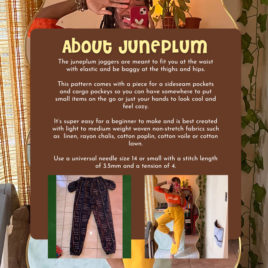 Juneplum Joggers Sewing Pattern