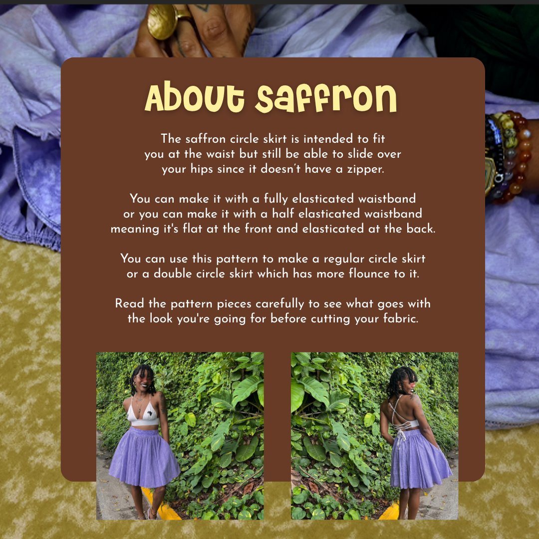 Saffron Circle Skirt Sewing Pattern