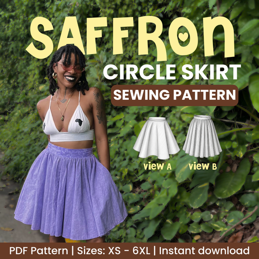 Saffron Circle Skirt Sewing Pattern