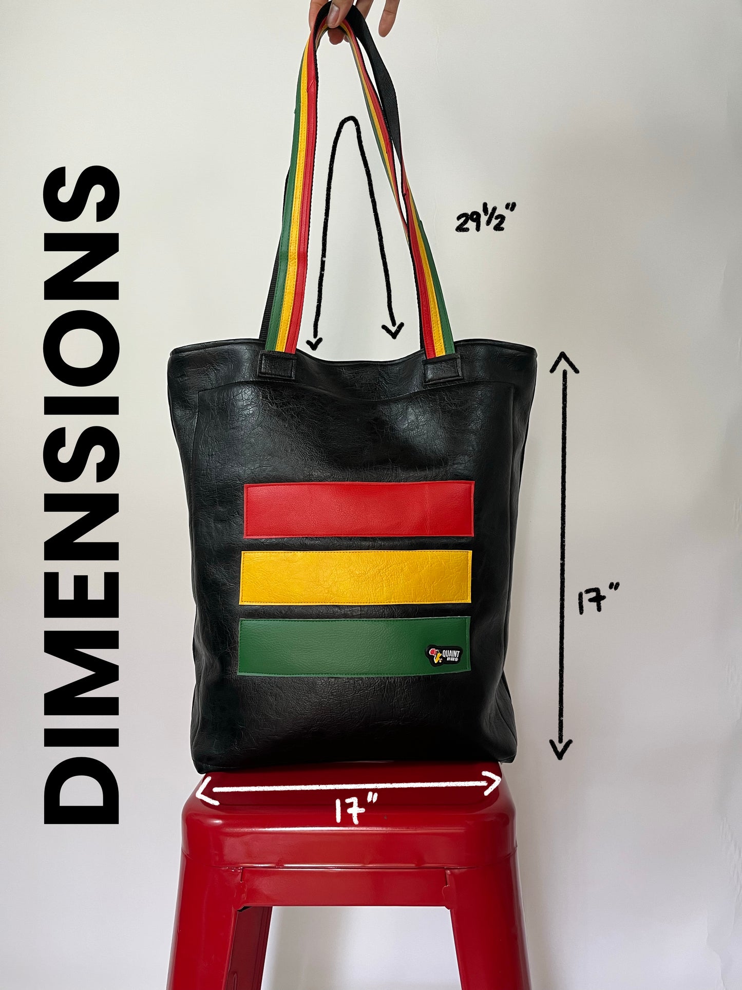 ZURI TOTE: Black Reggae Edition