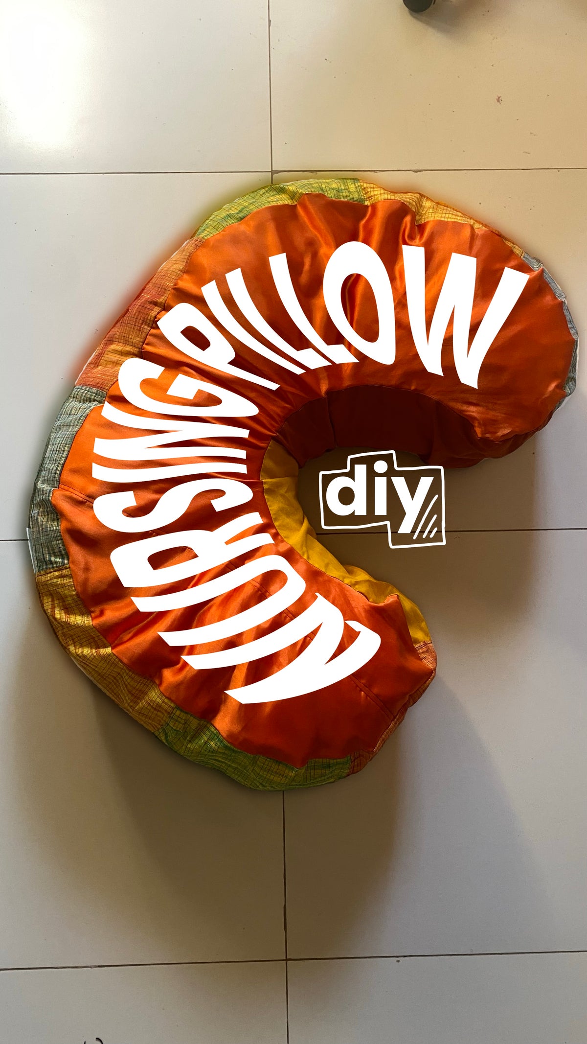 Nursing Pillow / Curved Pillow PDF Sewing Pattern