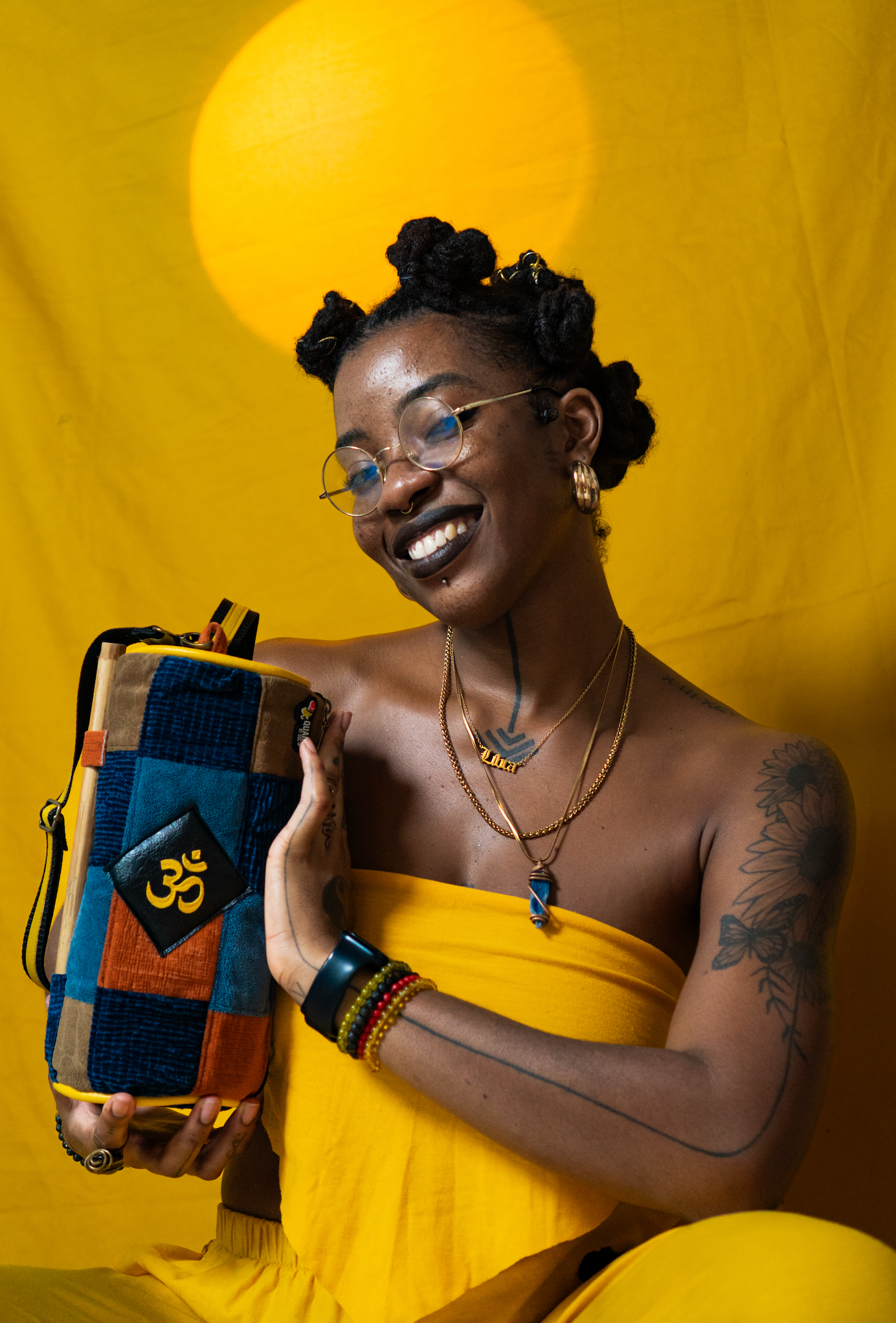 MA'AT TUBE BAG: Patchwork Edition