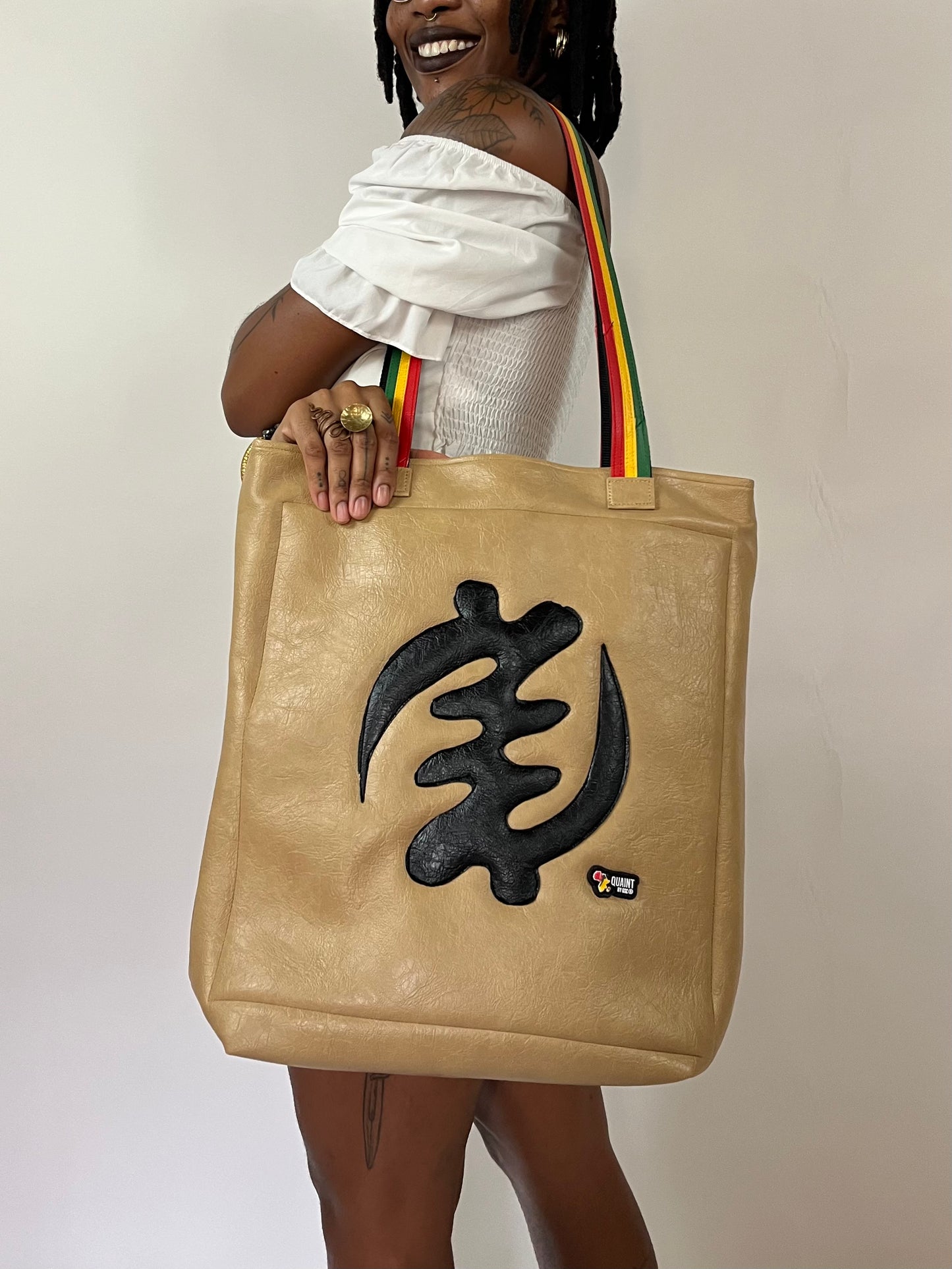 ZURI TOTE: Tan Gye Nyame Edition