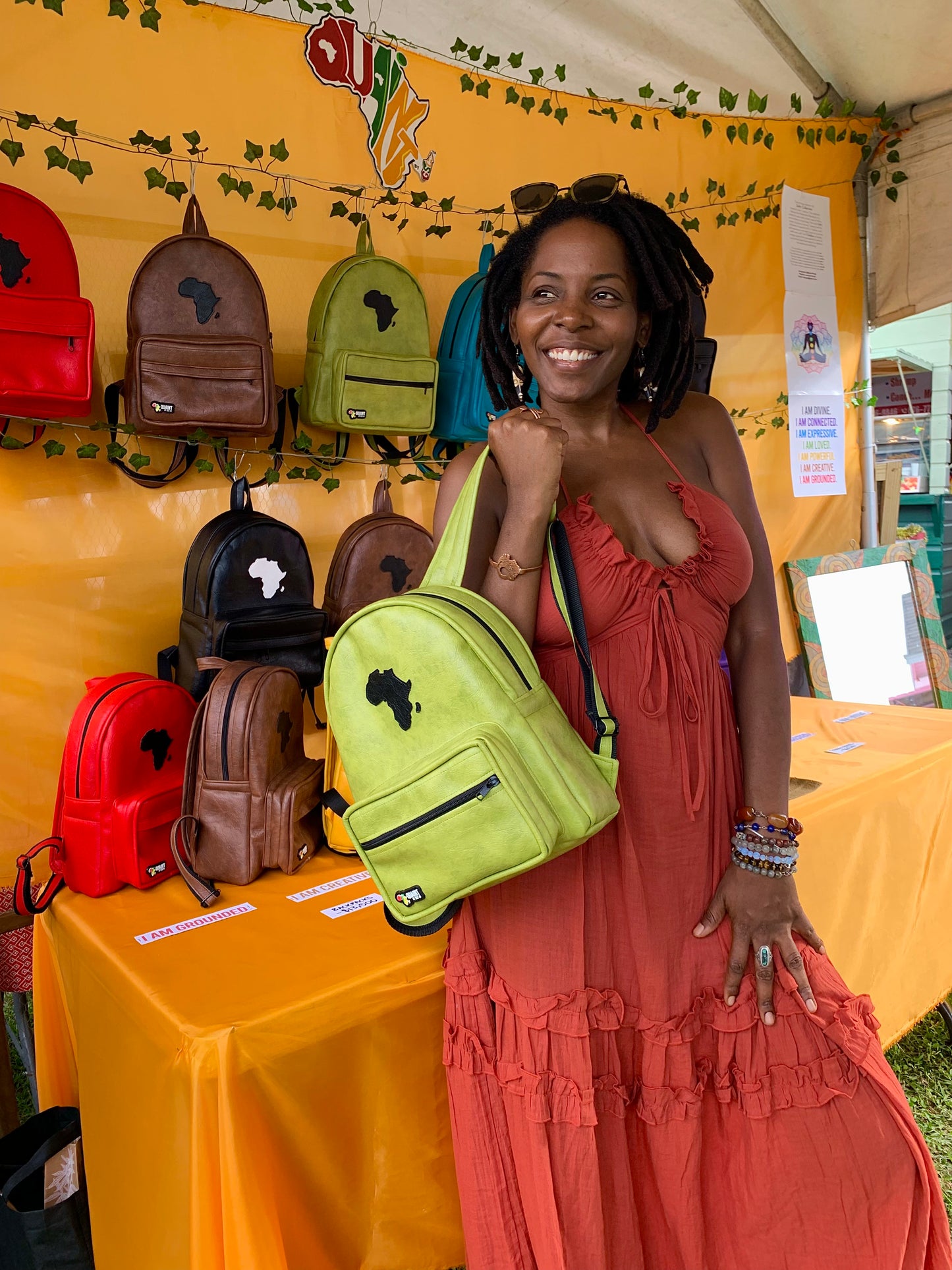 Motherland Backpack | Chartreuse